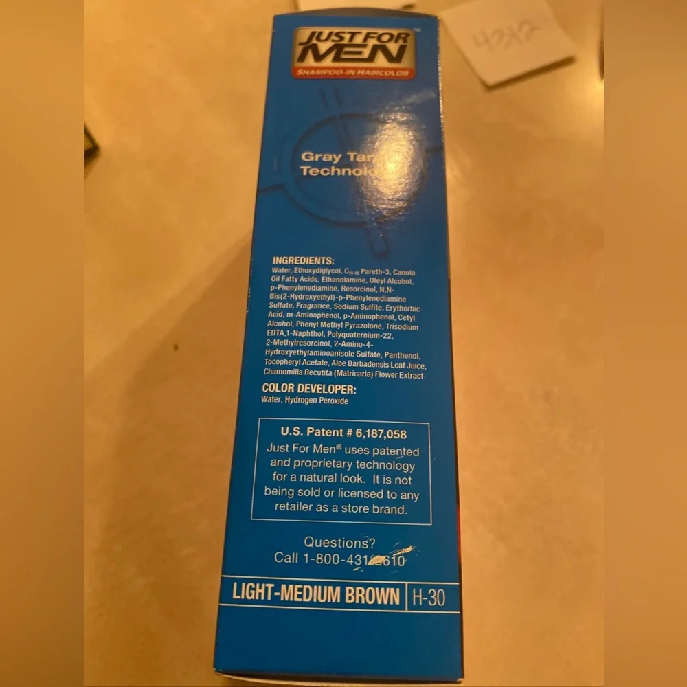 Just for Men Shampoo-ln Color Hair Color H-30 Light Medium Brown 5 Minute 4940